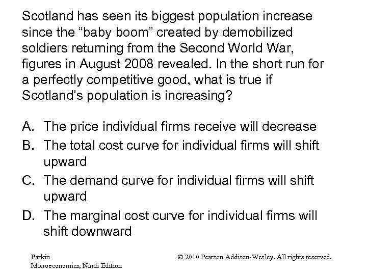 Scotland has seen its biggest population increase since the “baby boom” created by demobilized