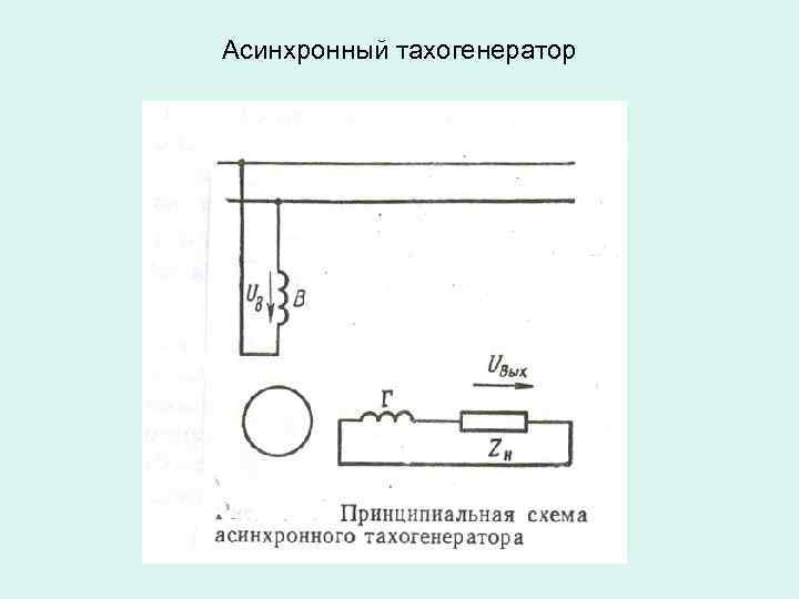 Асинхронный тахогенератор 