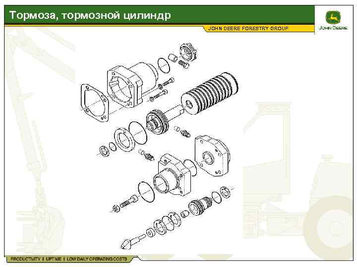 Тормоза, тормозной цилиндр JOHN DEERE FORESTRY GROUP 