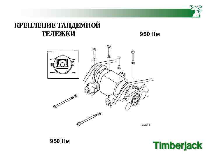 КРЕПЛЕНИЕ ТАНДЕМНОЙ ТЕЛЕЖКИ 950 Нм 