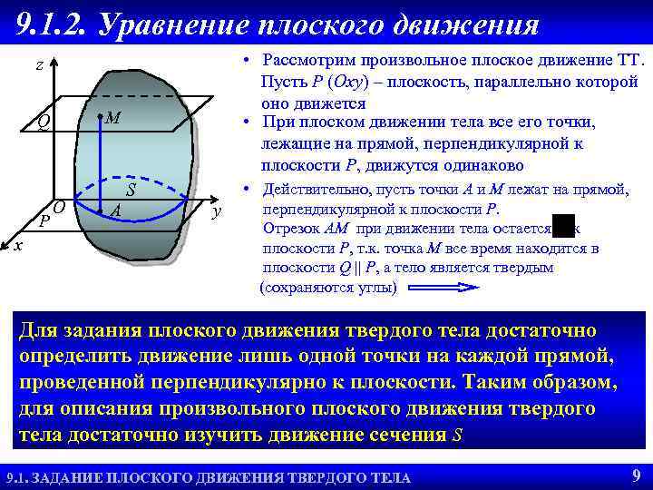 Описание движения твердого тела. Плоское движение твёрдого тела. Уравнения плоского движения. Плоское движение твердого тела уравнение движения. Уравнение динамики плоского движения твердого тела. Динамика плоского движения твердого тела.