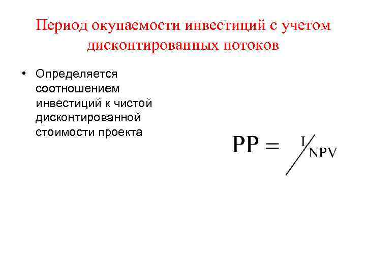 Срок окупаемости измеряется