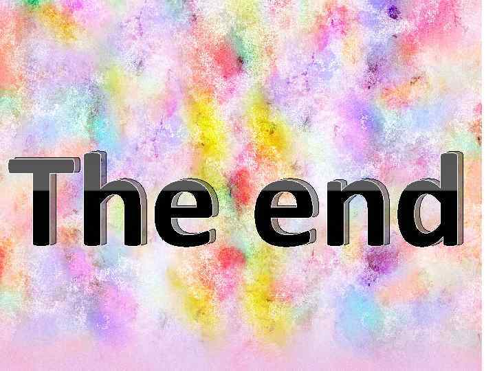 The end 