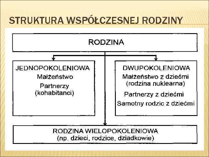 STRUKTURA WSPÓŁCZESNEJ RODZINY 