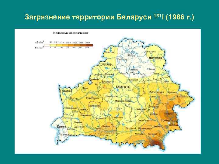 Карта беларуси радиация