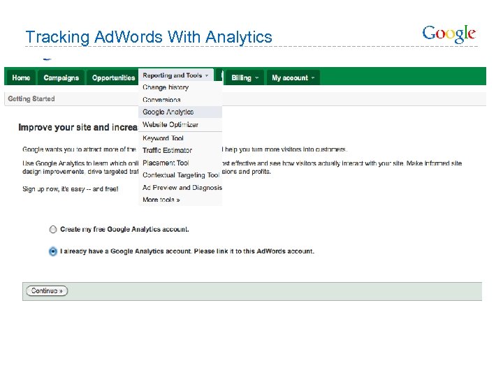 Tracking Ad. Words With Analytics 