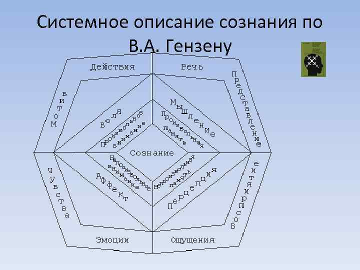 Системное описание сознания по В. А. Гензену 