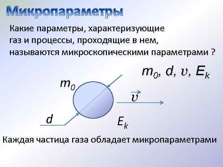 Расстояние частиц газа