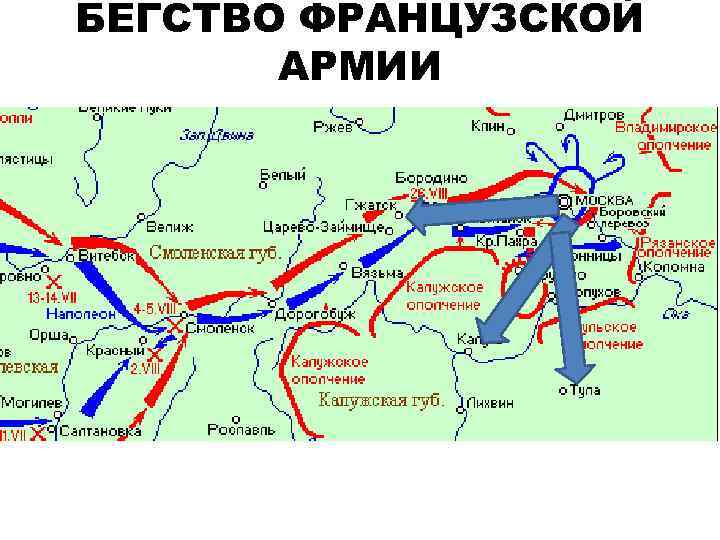 БЕГСТВО ФРАНЦУЗСКОЙ АРМИИ 