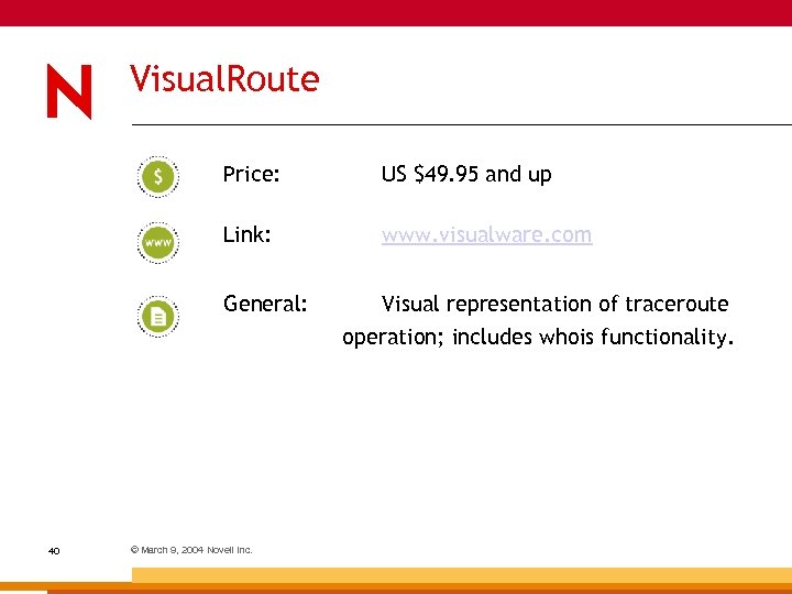 Visual. Route Price: US $49. 95 and up Link: www. visualware. com General: 40