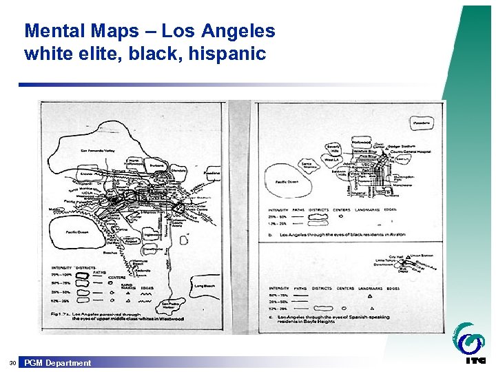 Mental Maps – Los Angeles white elite, black, hispanic 30 PGM Department 