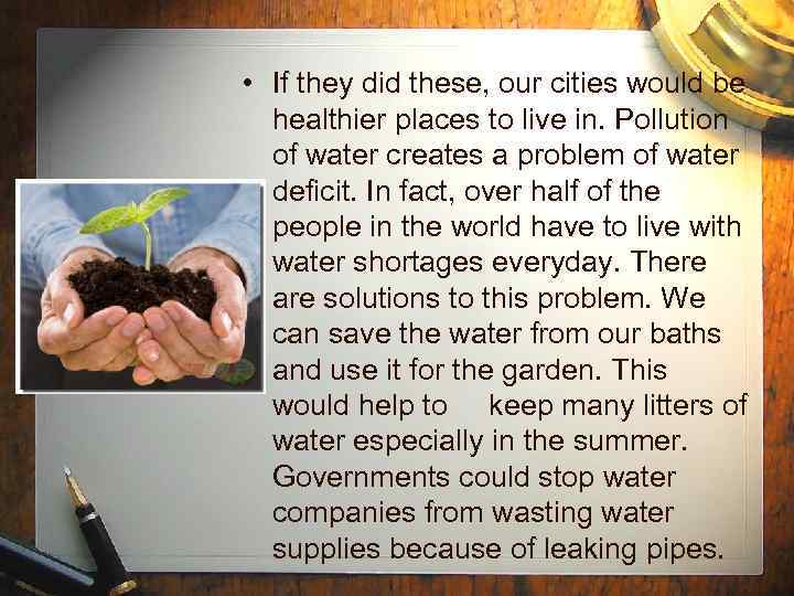  • If they did these, our cities would be healthier places to live