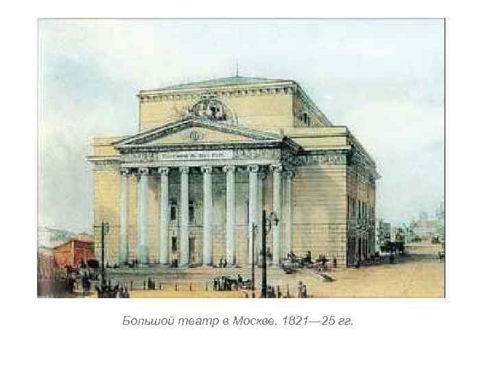 Большой театр в Москве. 1821— 25 гг. 