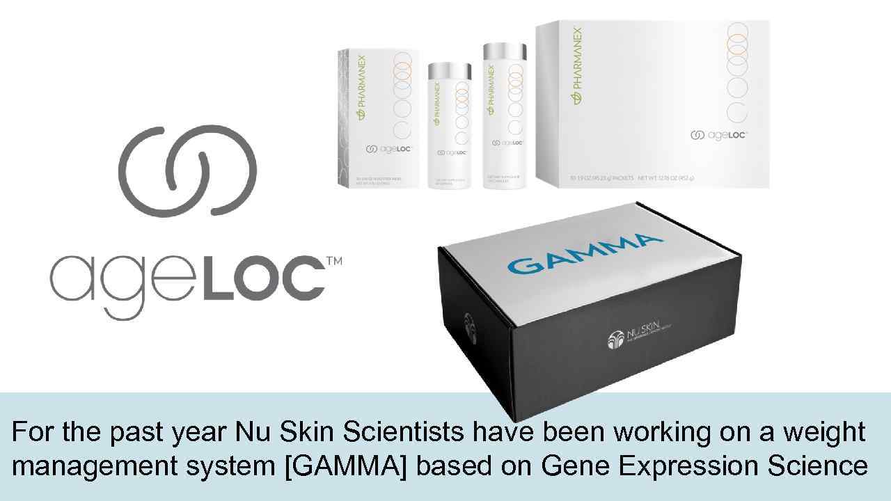 For the past year Nu Skin Scientists have been working on a weight management