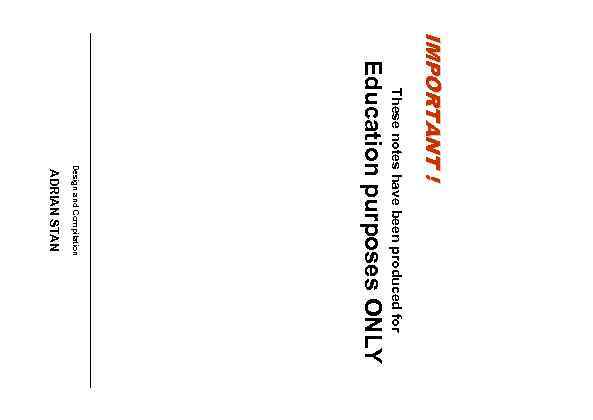 Page 068 IMPORTANT ! These notes have been produced for Education purposes ONLY Design