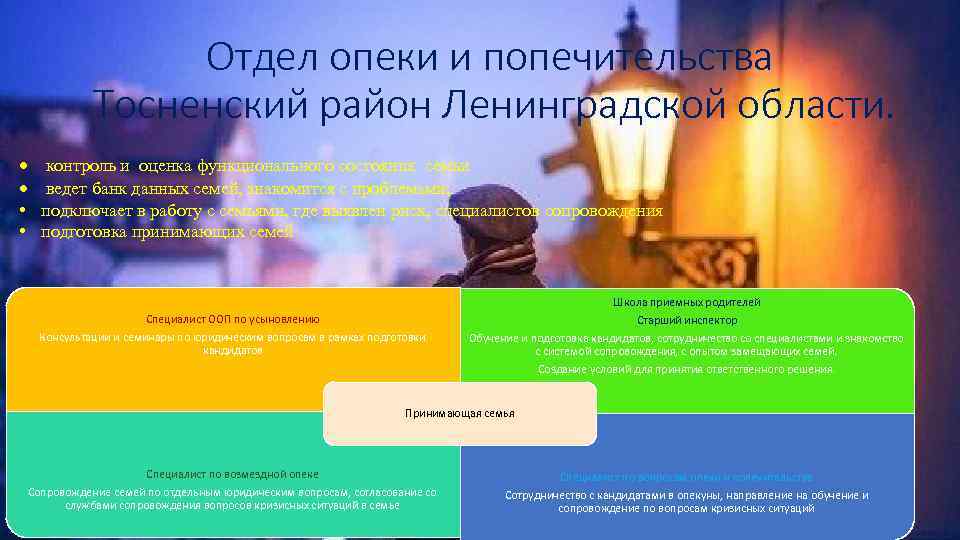 Отдел опеки и попечительства Тосненский район Ленинградской области. контроль и оценка функционального состояния семьи