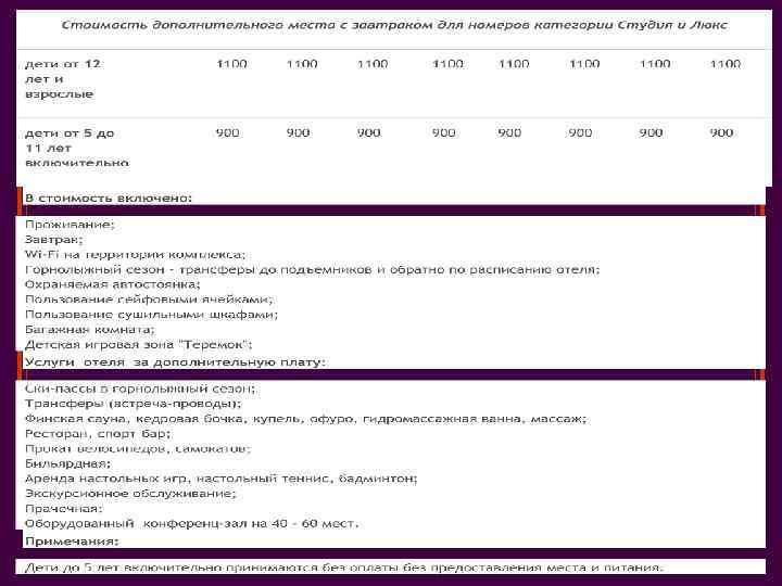 Прайс-лист Опубликованные тарифы на период с 01 октября 2015 года по 31 марта 2016
