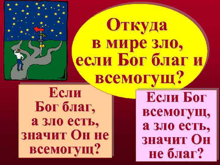 Откуда в мире зло, если Бог благ и всемогущ? Если Бог благ, а зло