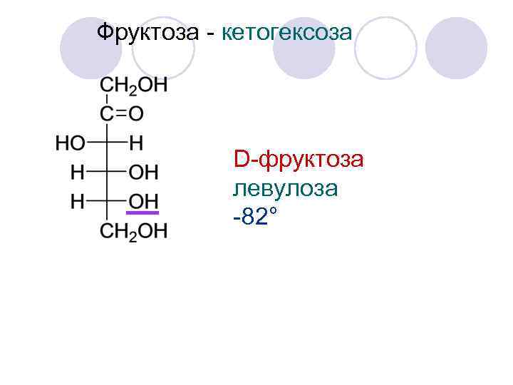 Фруктоза - кетогексоза D-фруктоза левулоза -82° 