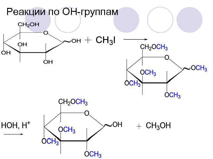 Реакции по ОН-группам 