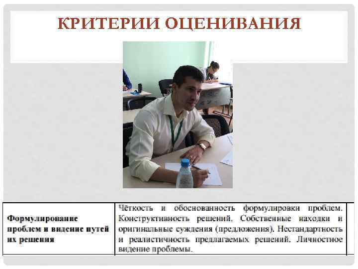 КРИТЕРИИ ОЦЕНИВАНИЯ 