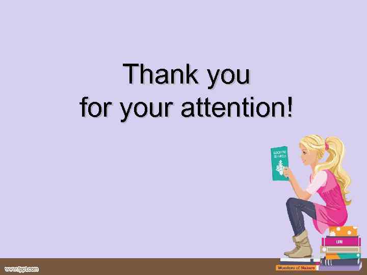 Thank you for your attention! 