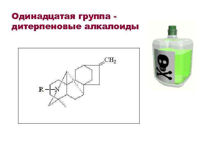 Одинадцатая группа дитерпеновые алкалоиды 