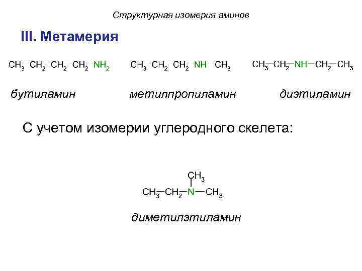 Основные свойства диэтиламина