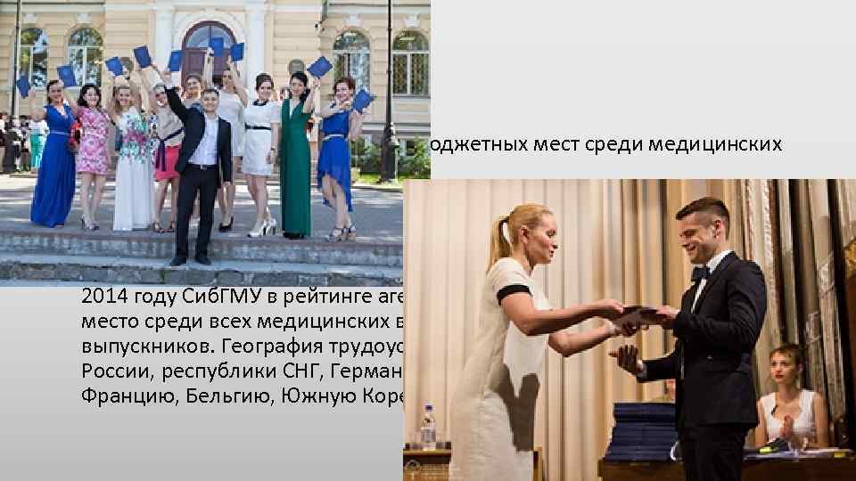 Почему Сиб. ГМУ? • 2. Сиб. ГМУ - лидер по количеству бюджетных мест среди