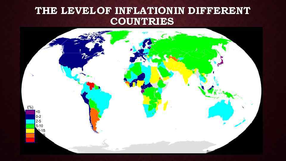 THE LEVEL OF INFLATIONIN DIFFERENT COUNTRIES 