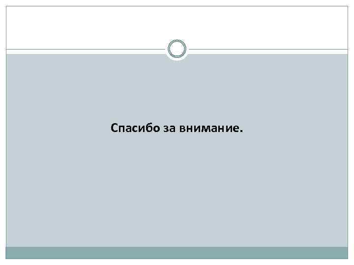 Спасибо за внимание. 