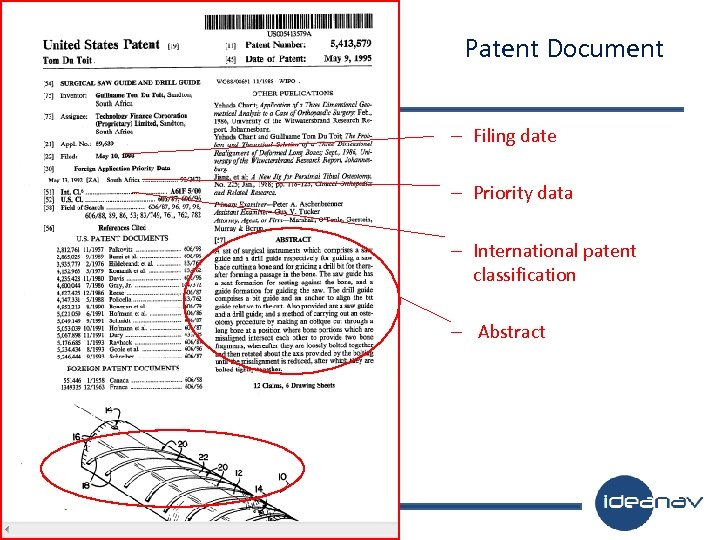 Patent Document – Filing date – Priority data – International patent classification – Abstract
