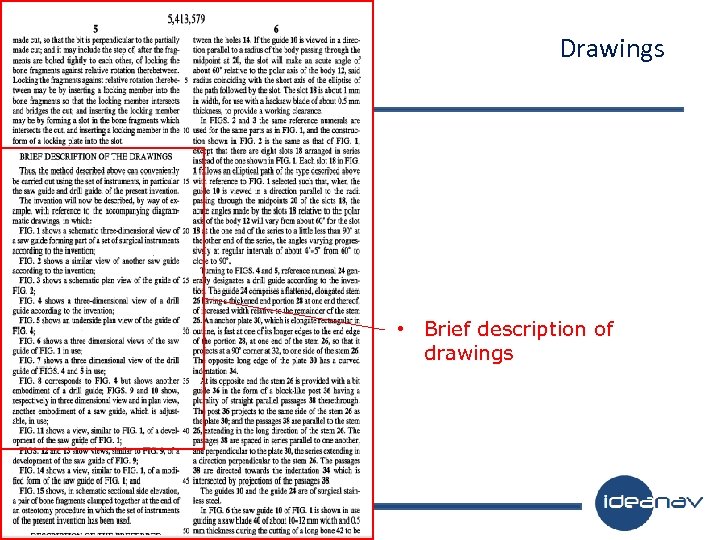 Drawings • Brief description of drawings 