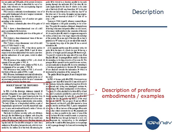 Description • Description of preferred embodiments / examples 