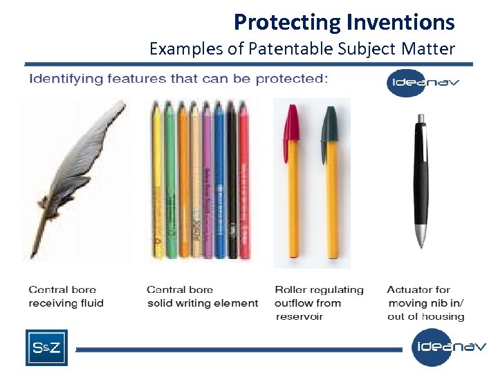 Protecting Inventions Examples of Patentable Subject Matter 