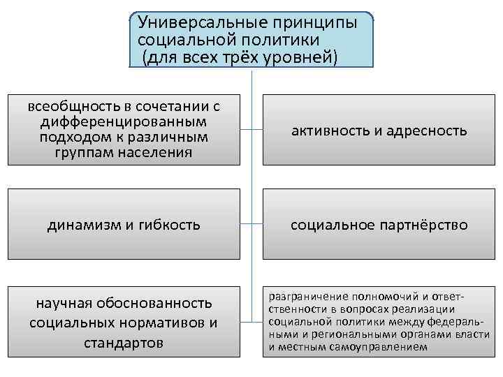 Принципы социальной политики