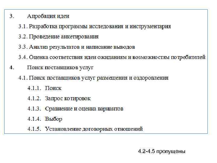 4. 2 -4. 5 пропущены 