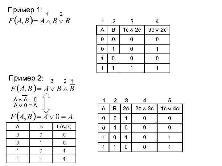 Пример 1: 1 2 1 А 4 3 с 2 с 0 0 1