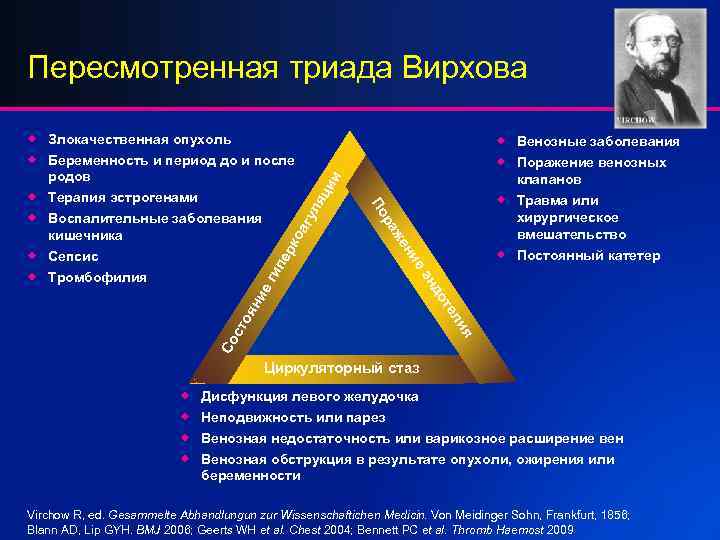 Пересмотренная триада Вирхова рк пе ги то ян Со с ия л те до