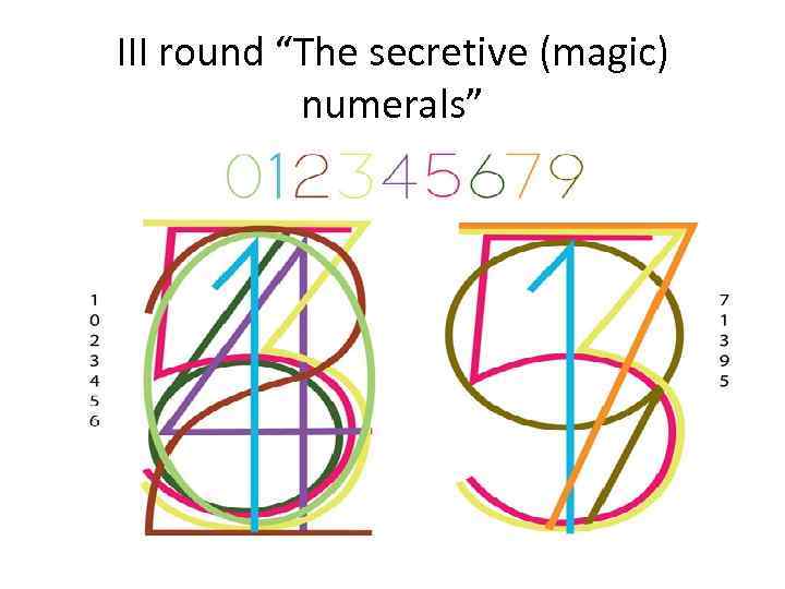 III round “The secretive (magic) numerals” 