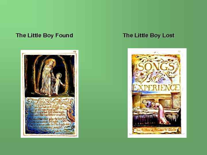 The Little Boy Found The Little Boy Lost 