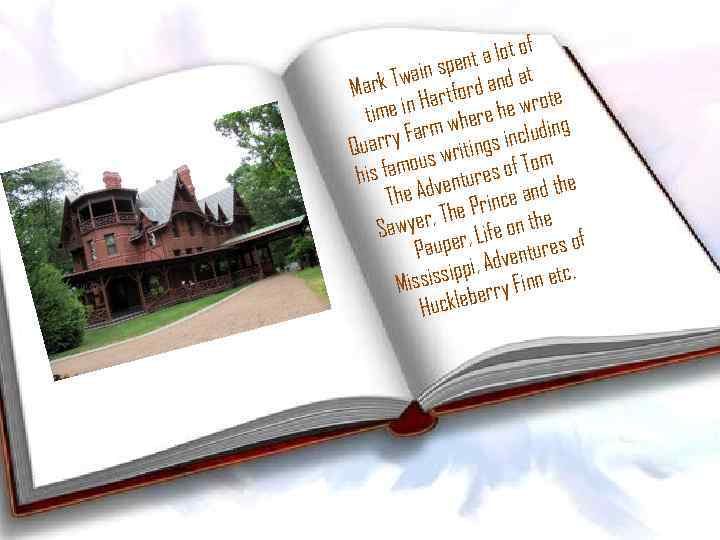 f t a lot o n ain spe and at w Mark T artford