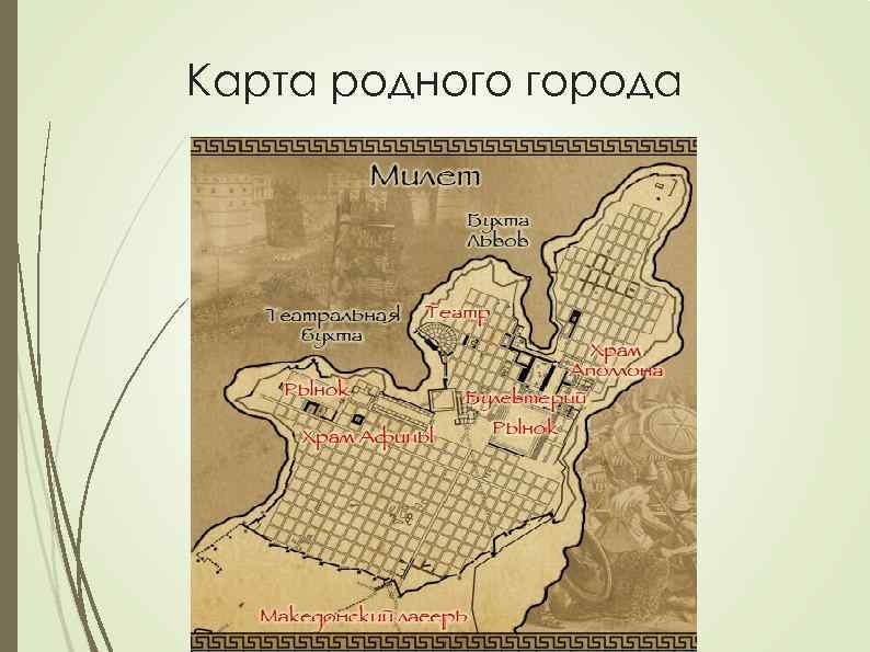 Карта родного города 