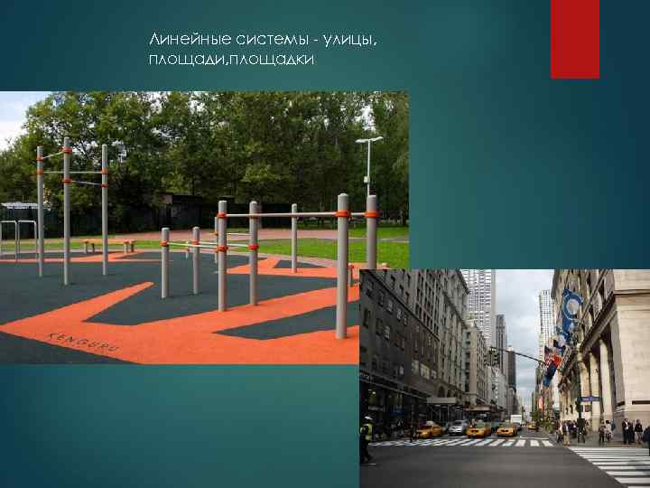 Линейные системы - улицы, площади, площадки 