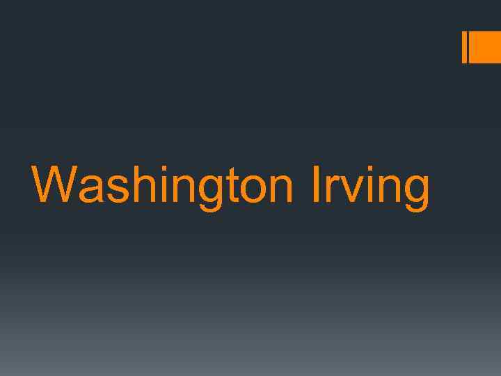 Washington Irving 