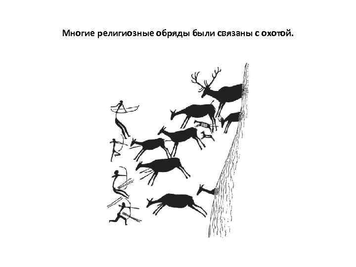 Многие религиозные обряды были связаны с охотой. 