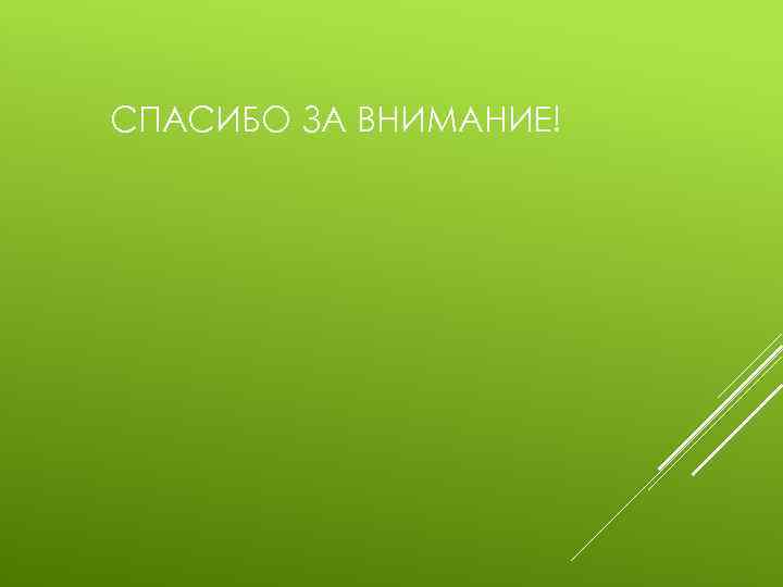 СПАСИБО ЗА ВНИМАНИЕ! 