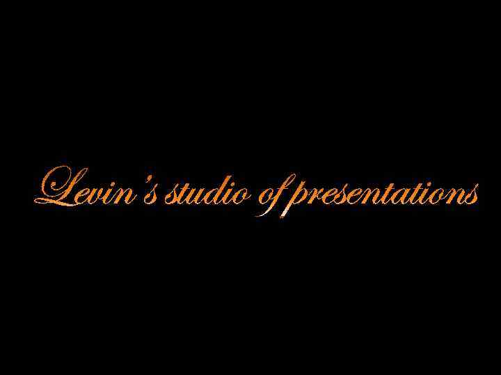 Levin's Karenina Anna studio presents 