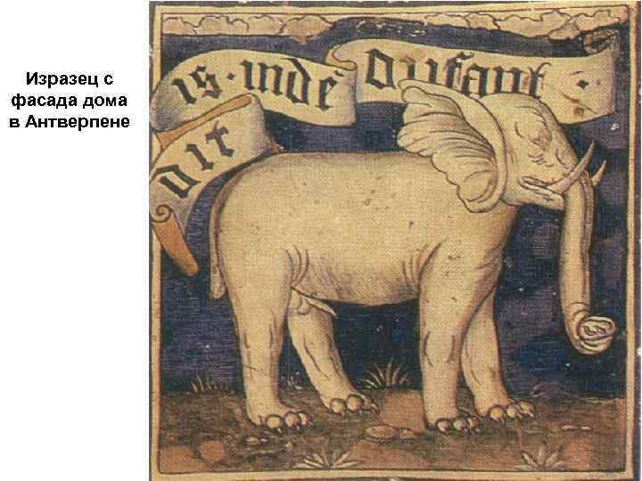 Изразец с фасада дома в Антверпене 