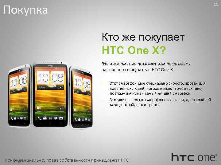 Покупка 11 Кто же покупает HTC One X? Эта информация поможет вам распознать настоящего